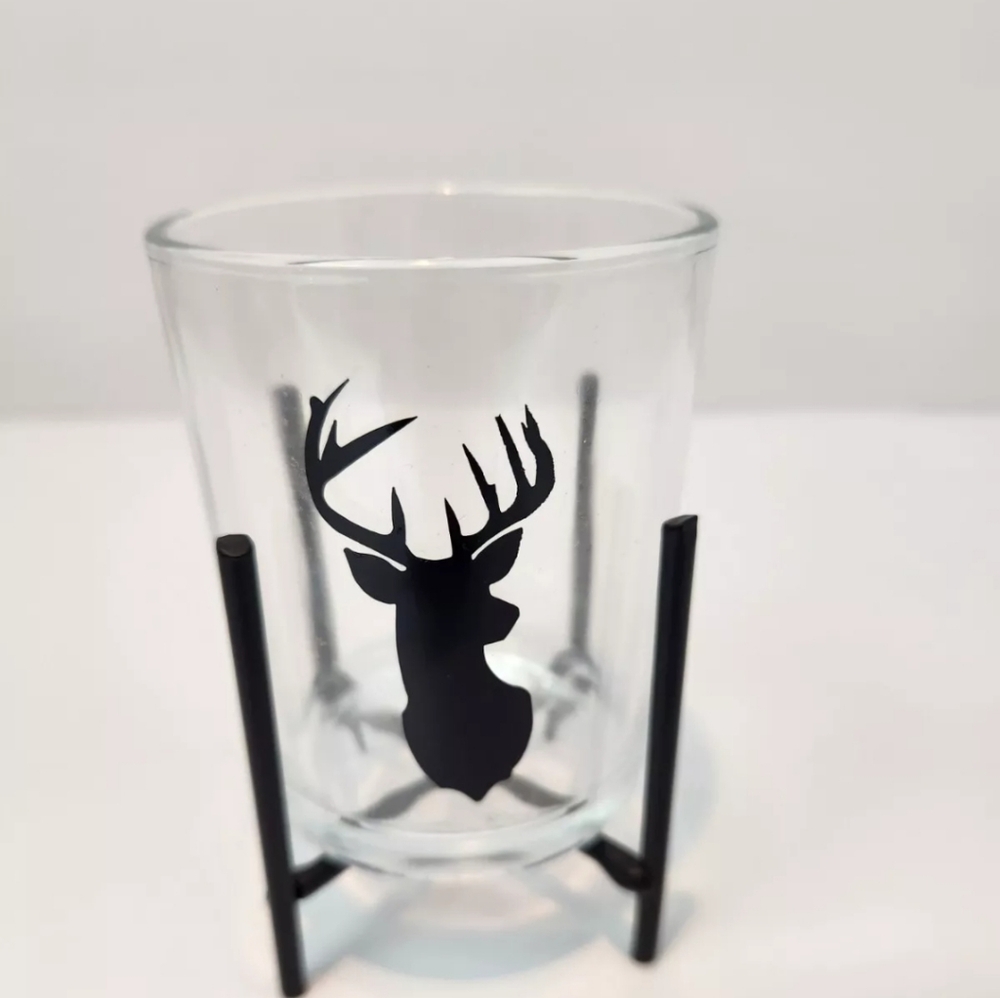 Votive Tealight Candle Holder Deer Hunter Gift